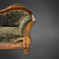 Adler-Canapé von Wilhelm Kimbel, Mainz um 1830 – Spätempire-Sofa aus Mahagoni