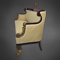 Wiener Biedermeier-Sitzgruppe: Sofa und zwei Sessel
