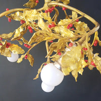 Stechpalmen Lüster Frankreich um 1910 - Leuchten