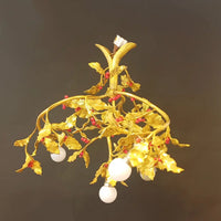 Stechpalmen Lüster Frankreich um 1910 - Leuchten