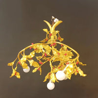 Stechpalmen Lüster Frankreich um 1910 - Leuchten