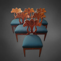 Eleganter Satz von 6 Wiener Fächerstühlen