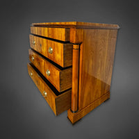 Biedermeier Kommode mit freistehenden Säulen