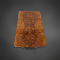 Lyra Biedermeier Salontisch um 1840 Nussbaum - Salontisch