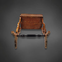 Lyra Biedermeier Salontisch um 1840 Nussbaum - Salontisch