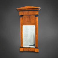 Biedermeier‐Spiegel mit Halbsäulen – Original um 1820/30