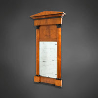Biedermeier‐Spiegel mit Halbsäulen – Original um 1820/30