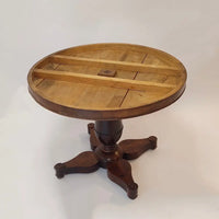 Empire Tisch Mahagoni furniert Marmorplatte um 1815 - Möbel