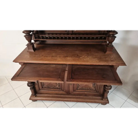 Gründerzeit Anrichte aus massiver Eiche um 1880