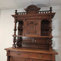 Gründerzeit Anrichte aus massiver Eiche um 1880