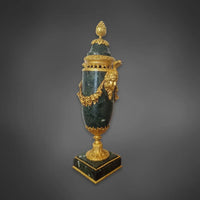 Paar Cassoletten im Louis-XVI-Stil grüner Marmor