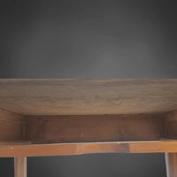 Rechteckiger Biedermeier-Tisch Nussbaum massiv um 1820/25