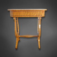 Lyra-Tischchen Biedermeier Stil um 1920