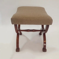 Empire Hocker aus Mahagoni mit Löwentatzen um 1950 - Möbel