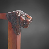 Paar Empire-Biedermeier Sessel aus massivem Mahagoni