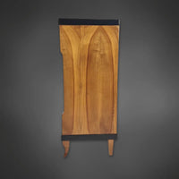 Kleiner Biedermeier-Beistellschrank Kirschbaum