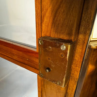 Biedermeier Vitrine zweitürig Kirschbaum massiv
