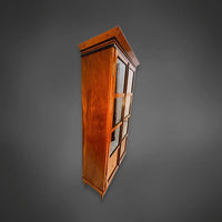 Biedermeier Vitrine zweitürig Kirschbaum massiv