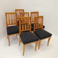 Elegante Biedermeier-Stühle aus massivem Birkenholz - Stühle