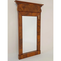 Biedermeier Spiegel aus Nussbaum um 1850 - Möbel