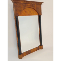 Biedermeier Spiegel mit Halbsäulen um 1830 - Möbel