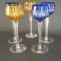 Stilvolles Set aus Bleikristallgläsern 1970er Böhmen