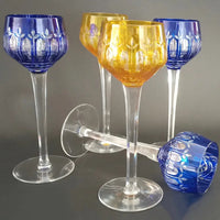 Stilvolles Set aus Bleikristallgläsern 1970er Böhmen