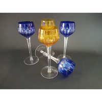 Stilvolles Set aus Bleikristallgläsern 1970er Böhmen