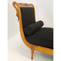 Chaiselongue Kirschbaum mit Schwanköpfen um 1880 - Möbel