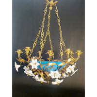 Art Dèco Deckenleuchter Lustre en Opaline - Leuchten