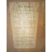 Spiegel Peter Schmuckert Mannheim um 1820 - Möbel