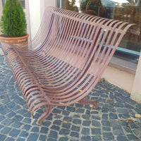 Originale englische Gartenbank aus Eisenguss - Möbel