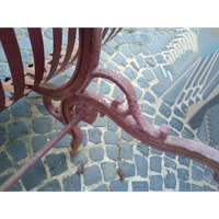 Originale englische Gartenbank aus Eisenguss - Möbel