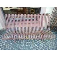 Originale englische Gartenbank aus Eisenguss - Möbel