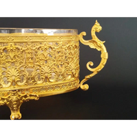 Jardiniere mit Glaseinsatz Frankreich um 1890