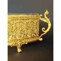 Jardiniere mit Glaseinsatz Frankreich um 1890