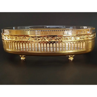 Jugendstil Schale mit Glaseinsatz um 1900 - Sammlerstücke