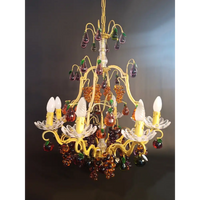 Kronleuchter mit Glasfrüchten Frankreich um 1880 - Leuchten