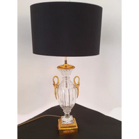 Baccarat Lampe mit vergoldeten Schwänen - Leuchten