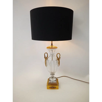 Baccarat Lampe mit vergoldeten Schwänen - Leuchten