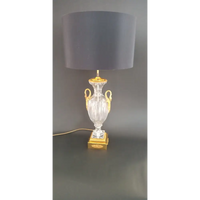 Baccarat Lampe mit vergoldeten Schwänen - Leuchten