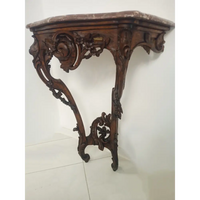 Louis XV Wandkonsole mit Marmorplatte Rouge Royale - Möbel