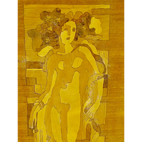 Art Nouveau-Barschrank signiert Percival Pernet - Möbel