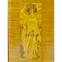 Art Nouveau-Barschrank signiert Percival Pernet - Möbel