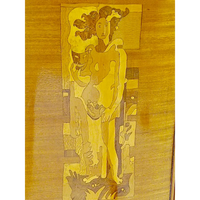 Art Nouveau-Barschrank signiert Percival Pernet - Möbel