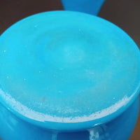 Paar blaue Biedermeier Vasen um 1860 - vasen