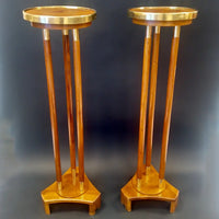 Paar Art Déco-Blumentische / Sellette Frankreich um 1920