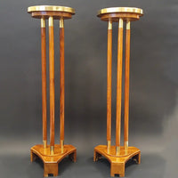 Paar Art Déco-Blumentische / Sellette Frankreich um 1920