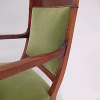 Empire Sessel mit Schwänen und Löwentatzen um 1830 - Möbel