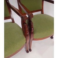 Empire Sessel mit Schwänen und Löwentatzen um 1830 - Möbel